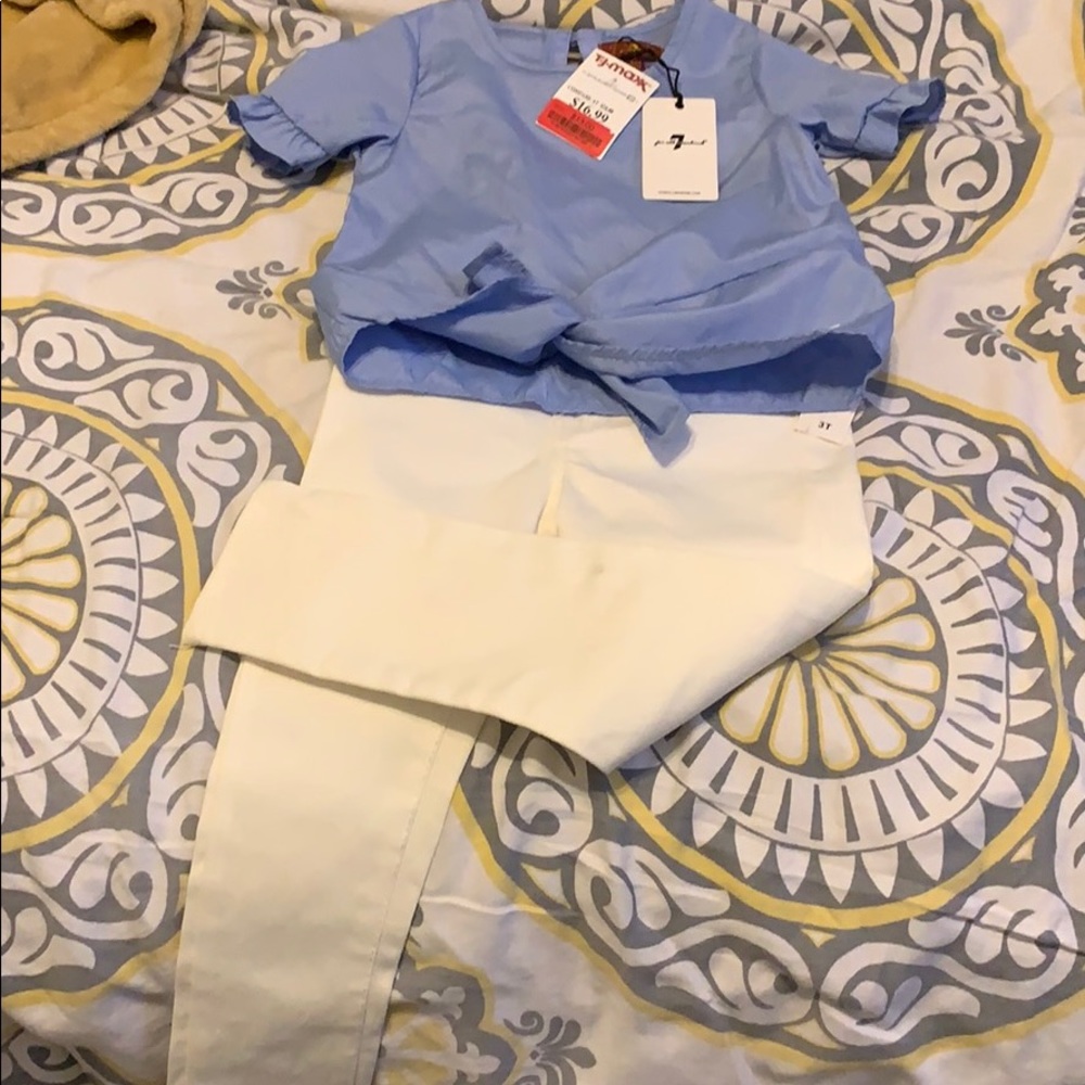 2pc top and pants set